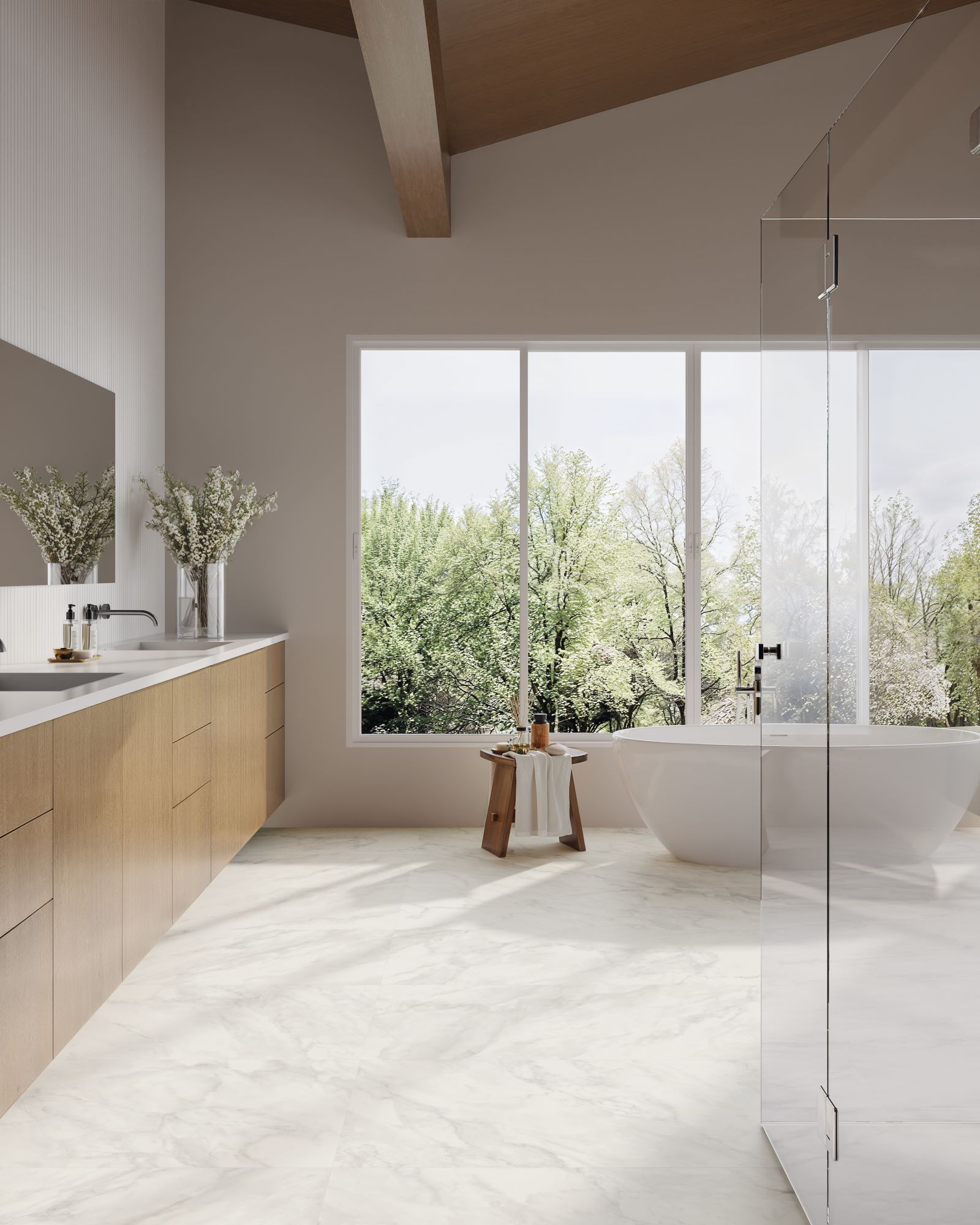 Porcelanato 90X90 Chiaro Di Versilia Polido Retificado Portobello - Imagem 3